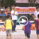 Đô Lương tổ chức các lớp học bơi cho tre em trong dịp hè