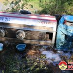 Đô Lương lật xe bồn