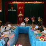 Đồng chí Ngọc Kim Nam – Chủ tịch UBND huyện làm việc với UBND Thị trấn về tình hình phát triển kinh tế – xã hội và nhiệm vụ trọng tâm trong thời gian tới.