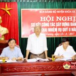 BCH Đảng bộ huyện sơ kết công tác xây dựng Đảng quý I, triển khai nhiệm vụ quý II năm 2017.