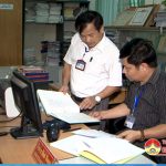 Đoàn kiểm tra UBND huyện kiểm tra công tác văn phòng và tư pháp xã, thị trấn