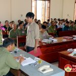 Xã Văn Sơn tổ chức diễn tập chiến đấu phòng thủ năm 2017