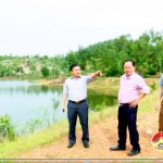 Đồng chí Ngọc Kim Nam – Chủ tịch UBND huyện Đô Lương kiểm tra công tác phòng, chống bão số 10