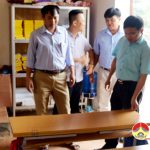 Đồng chí Ngọc Kim Nam – Chủ tịch UBND huyện kiểm tra các xã.