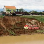 Đô Lương: Sụt lở bờ kênh sông Đào