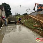 Xã Bắc Sơn làm 2 km đường bê tông theo tiêu chí nông thôn mới