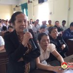 Lãnh đạo huyện đối thoại với cán bộ xóm khối trưởng nhiệm kì 2017 – 2020