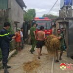 Cháy nhà chứa rơm ở Thịnh Sơn Đô Lương