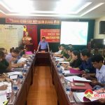 Diễn tập Hội nghị Ban chỉ đạo Phòng không nhân dân huyện triển khai  công tác Phòng không nhân dân