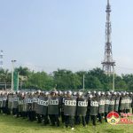 Công an huyện Đô Lương huấn luyện kỹ thuật, chiến thuật, nghiệp vụ Cảnh sát cơ động năm 2018