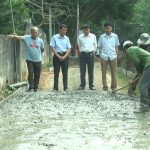 Xã Ngọc Sơn xây dựng 1 km đường bê tông nông thôn theo tiêu chí nông thôn mới