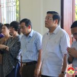 Đồng chí Phan Đình Trạc,  Bí thư Trung ương Đảng – Trưởng ban nội chính Trung ương dâng hương tại nghĩa trang Đô Lương.