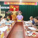 Ban thường vụ Huyện uỷ tổ chức hội nghị bàn các giải pháp xây dựng nông thôn mới