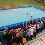 Xã Bồi Sơn tổ chức giải bơi lần thứ nhất