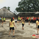 Quỹ TYM và hội LHPN xã Lưu Sơn khai mạc giải bóng chuyền nữ 2019