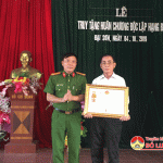 Đô Lương: Tổ chức lễ trao Huân chương Độc lập hạng Ba cho ông Chu Quang Khởi ở xã Đại Sơn