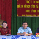 Đại biểu HĐND huyện Đô Lương tiếp xúc cử tri Xuân Sơn