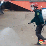 Trung tâm Thương mại Đô Lương phun thuốc khử trùng