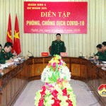 Sư đoàn 324:  Diễn tập phòng chống dịch Cvid- 19.