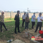 Lãnh đạo huyện Đô Lương kiểm tra công tác chuẩn bị khu cách ly tại trường tiểu học xã Đặng Sơn.