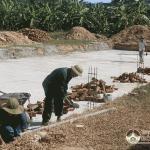 Xã Tràng Sơn đầu tư 400 triệu đồng xây dựng bể bơi.