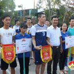 Xã Lạc Sơn tổ chức giải bóng chuyền chào mừng Đại hội Đảng bộ huyện Đô Lương lần thứ XIX.