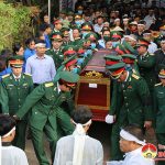 Đô Lương tổ chức lễ an táng Thiếu tá Liệt sỹ Nguyễn Cảnh Trung, hi sinh trong thực hiện nhiệm vụ giúp nhân dân khắc phục hậu quả mưa lũ tại Tỉnh Quảng Trị.