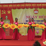 Xóm Đại Đồng xã Thịnh Sơn kỷ niệm 90 năm ngày thành lập MTDTTN Việt Nam và ngày hội Đại đoàn kết toàn dân