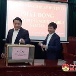 Cơ quan Huyện ủy ủng hộ Tết vì người nghèo