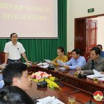 UBND huyện tổ chức hội nghị thường kỳ tháng 2/2021.