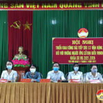 Hội nghị tiếp xúc cử tri với người ứng đại biểu HĐND huyện khóa XX nhiệm kì 2021 – 2026.