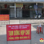 Tạm thời đóng chợ và dừng mọi hoạt động tại chợ Trung tâm thương mại huyện