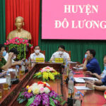 Huyện Đô Lương tham gia hội nghị trực tuyến thường kỳ tháng 9 của Chính phủ