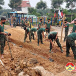Trung đoàn 1, Sư đoàn 324 ra quân giúp địa phương xây dựng nông thôn mới