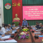 UBND huyện Đô Lương làm việc với Trung tâm Văn hóa Thể thao và Truyền thông