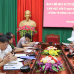 Ban Chỉ huy phòng, chống thiên tai và tìm kiếm cứu nạn tỉnh Nghệ An làm việc với UBND huyện Đô Lương về công tác phòng, chống thiên tai – Tìm kiếm cứu nạn năm 2022.