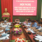 UBND huyện Đô Lương tổ chức Hội nghị cho ý kiến tiến độ Xây dựng Nông thôn mới nâng cao  xã Đông Sơn và Hòa Sơn