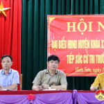 Đại biểu HĐND huyện tiếp xúc cử tri xã Hiến Sơn