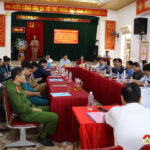 UBND huyện làm việc xã Trung Sơn về tình hình thực hiện nhiệm vụ phát triển kinh tế xã hội, QP-AN và xây dựng xã đạt chuẩn NTM nâng cao