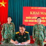 Khai mạc huấn luyện cán bộ khung B Tiểu đoàn Dự bị động viên năm 2023