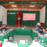 UBND huyện thẩm tra kết quả xây dựng Nông thôn mới nâng cao tại xã Thịnh Sơn