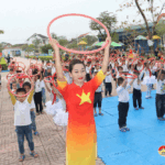 Trường Mầm non Lưu Sơn tổ chức hoạt động “Bé với an toàn giao thông”