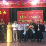 Lễ kết nghĩa giữa Ban Chỉ Huy Quân sự huyện Đô Lương và xã Hiến Sơn