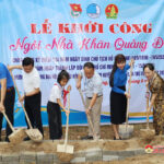 Huyện đoàn, Hội LHTN, Hội đồng đội huyện Đô Lương khởi công ngôi nhà khăn quàng đỏ cho đội viên Nguyễn Hạnh An
