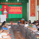 Xã Hòa  Sơn tổ chức diễn tập chiến đấu xã trong khu vực phòng thủ năm 2024