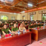 Sơ kết mô hình Dân vận khéo “Vận động nhân dân chung tay cùng lực lượng Công an xã tuyên truyền, các hành vi vi phạm về trật tự, ATGT” trên địa bàn xã Đông Sơn.