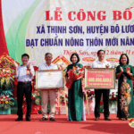 Xã Thịnh Sơn tổ chức Lễ công bố Quyết định công nhận xã đạt chuẩn nông thôn mới nâng cao năm 2023