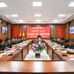 Sư đoàn 324 diễn tập Chỉ huy, cơ quan 2 bên 1 cấp trên bản đồ năm 2025