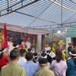 Xã Đô Lương tổ chức lễ đón nhận và an táng hài cốt Liệt sỹ Nguyễn Văn Toại, xóm 5 Nam Sơn.